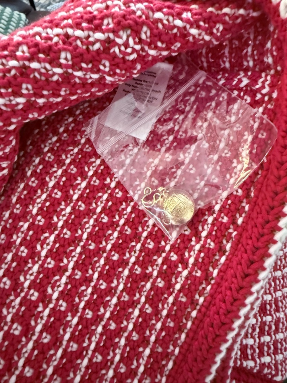 NWT Talbots Red & White Jacket XL - Picture 9 of 9